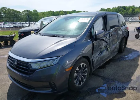 2023 Honda Odyssey Ex-L из США, поврежденный, VIN 5FNRL6H67PB067555